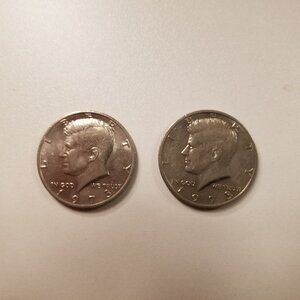 The 1973 (no-mint) Kennedy Half Dollar (Two 1973 no-mint)